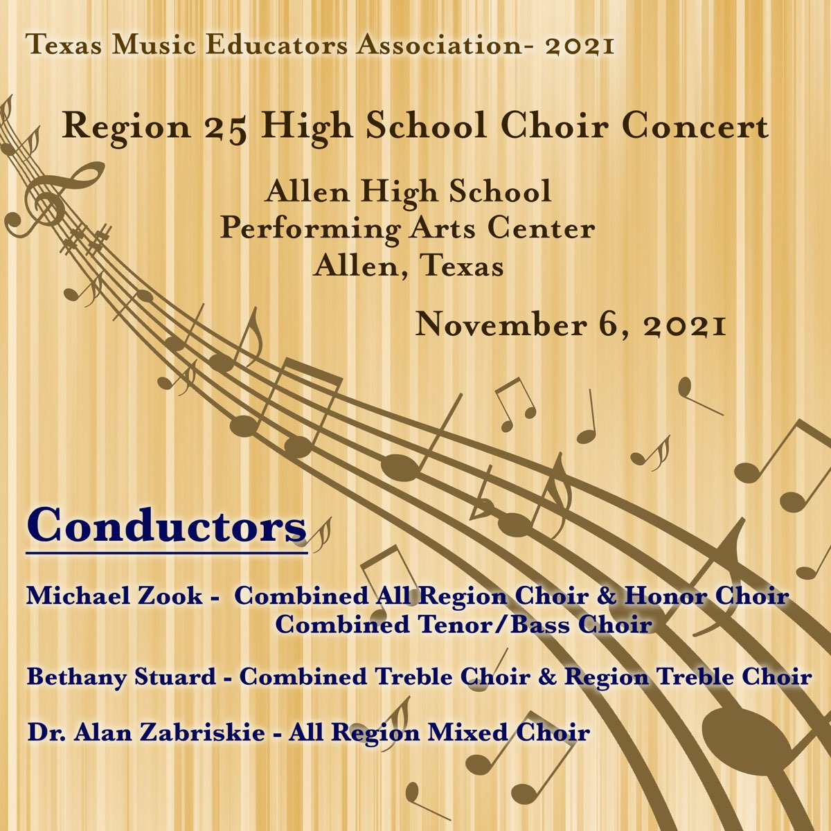 ‎Texas Music Educators Association Region 25 High School Choir Concert ...