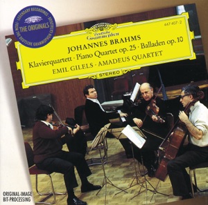 Brahms: Quartet No. 1, Op. 25 & Four Ballades, Op. 10