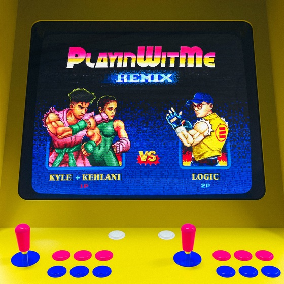 Cover artwork for Playinwitme (Remix) [feat. Logic and Kehlani]