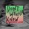 Don't Wanna Know (feat. Kendrick Lamar) [Fareoh Remix] - Single