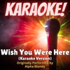 Wish You Were Here (Karaoke Version Originally Performed by Alpha Blondy) - Single