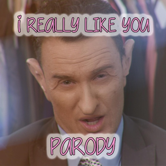 Cover artwork for I Really Like You Parody