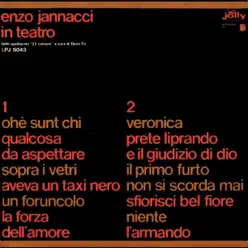 Enzo Jannacci in teatro - Dallo spettacolo 22 canzoni a cura di Dario Fo - Enzo Jannacci