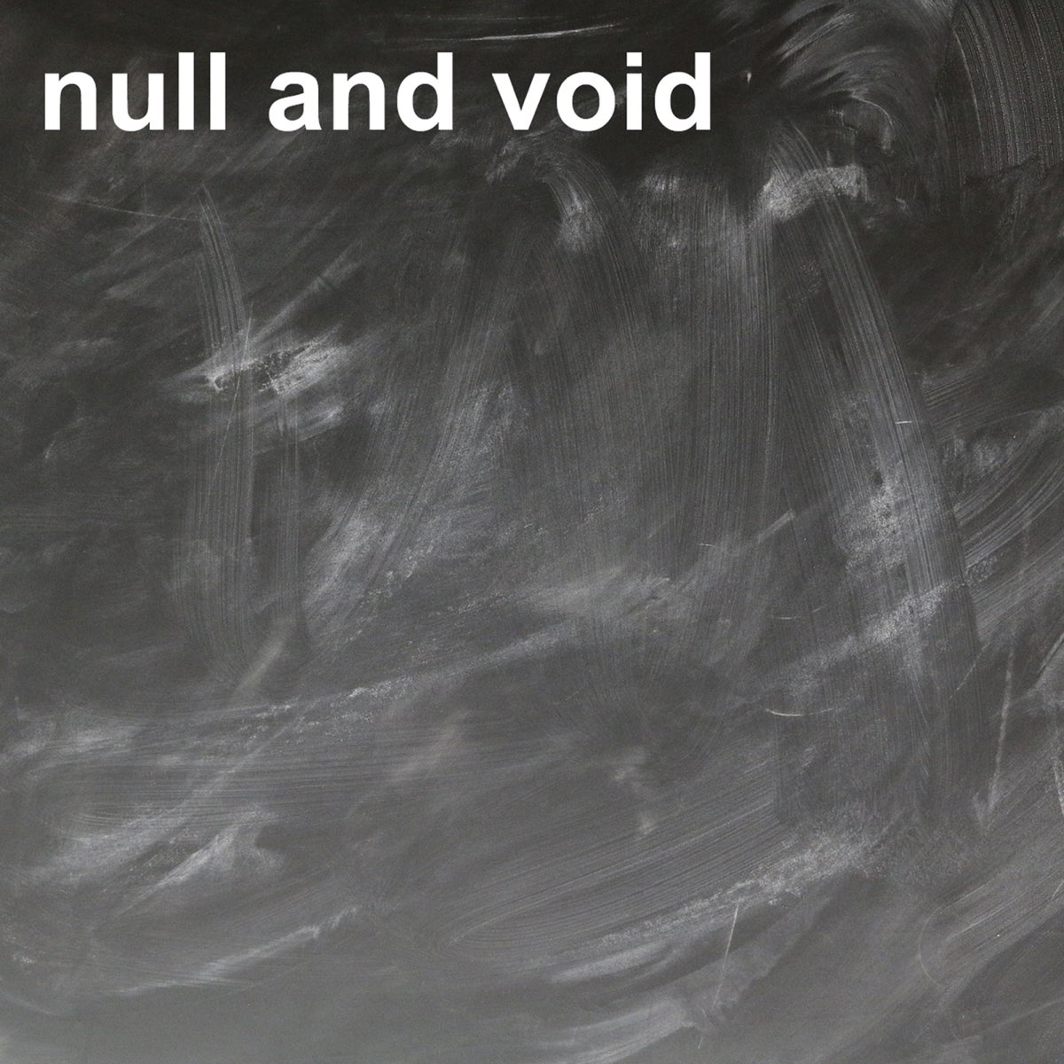 Null and void. Null and Void stamp BL.