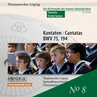 Das Kirchenjahr mit Johann Sebastian Bach Vol 8 (Trinitatis): Kantaten BWV 75, 194 by St Thomas's Boys Choir Leipzig, Georg Christoph Biller & Gewandhausorchester album reviews, ratings, credits