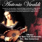 Antonio Vivaldi: Concert for Two Mandolins, Strings and Organ Continued in G Major, RV 532 - Concert for Three Violins, Strings and Harpsichord in F Major, RV 551 - Concert for Mandolin, Strings and Harpsichord in C Major, RV 425 artwork
