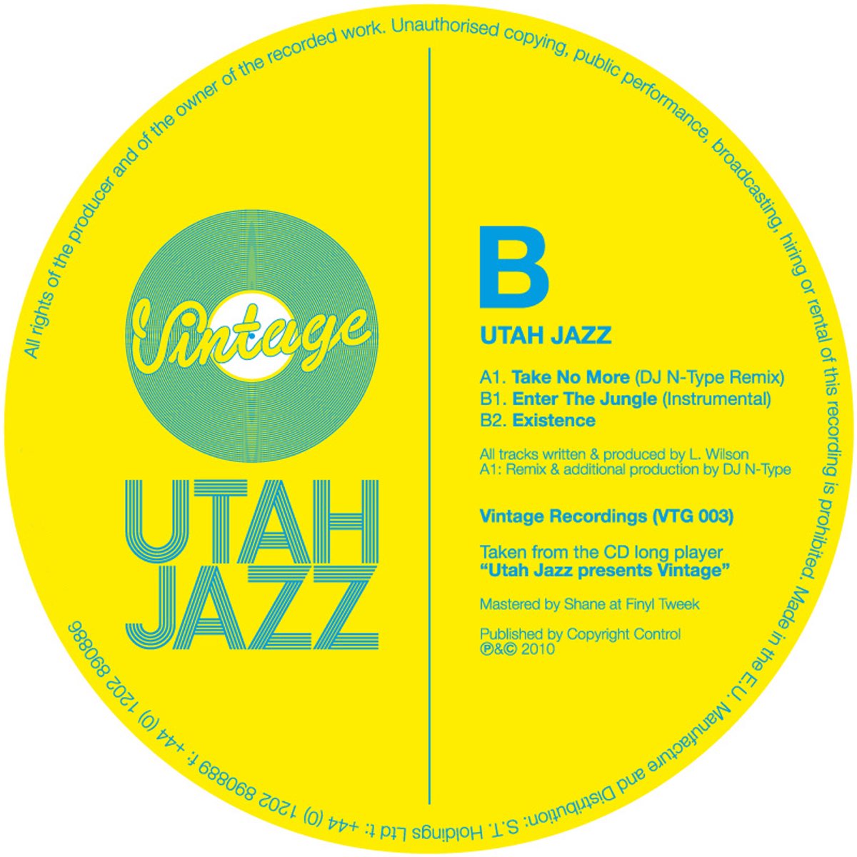 Utah_Jazz_-_take_no_more. Utah Jazz Label. No Type ремикс. Yello Jungle Bill.
