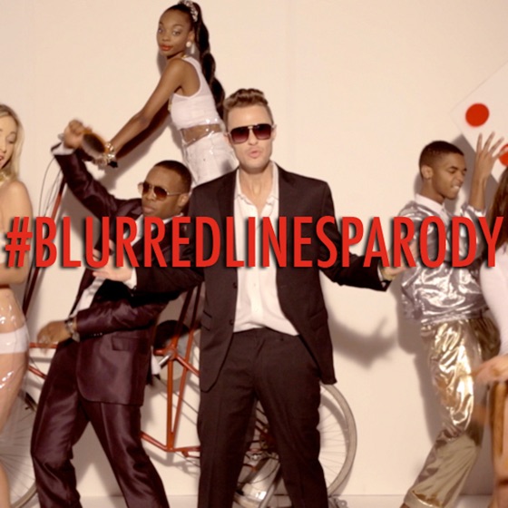 Cover artwork for Blurred Lines Parody