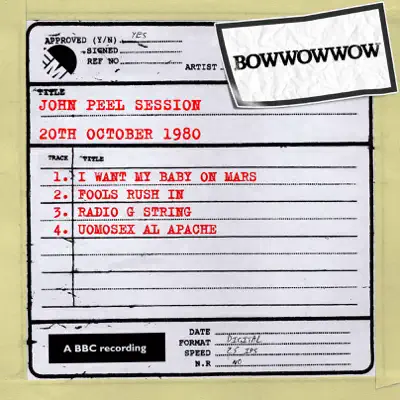 John Peel Session (20th October 1980) - EP - Bow Wow Wow