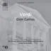 Verdi: Don Carlos (Live Recordings 1958) album cover