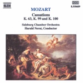 Mozart: Cassations, K. 63, K. 99 and K. 100 artwork
