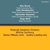 Max Bruch: Violin Concerto No. 1 - Felix Mendelssohn: Violin Concerto in E-Minor, Op. 64 - Alexander Glazunov: Violin Concerto in A-Minor, Op. 82 & Hugo Wolf: Italian Serenade artwork