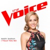 I Told You So (The Voice Performance) - Single artwork