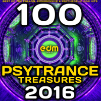 Various Artists - Psy Trance Treasures 2016 - 100 Best of Top Full-on, Progressive & Psychedelic Goa Hits artwork