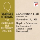 Vladimir Horowitz in Recital at Constitution Hall, Washington D.C., November 17, 1968 artwork