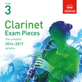 Clarinet Exam Pieces 2014 - 2017, ABRSM Grade 3 artwork
