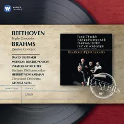 Beethoven: Triple Concerto - Brahms: Double Concerto by Herbert von Karajan, David Oistrakh, Mstislav Rostropovich & Sviatoslav Richter album reviews, ratings, credits