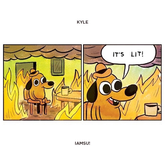 Cover artwork for It's Lit (feat. IAMSU!)