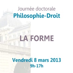 Journée doctorale Philosophie- Droit : "La forme"