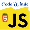 CodeWinds - Leading edge web developer news and training | javascript / React.js / Node.js / HTML5 / web development - Jeff Barczewski artwork