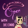 Commissions Open with Doc Conrad artwork