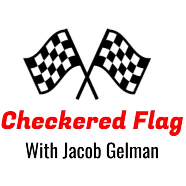 Checkered Flag with Jacob Gelman Artwork