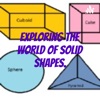 Exploring the world of solid shapes. artwork