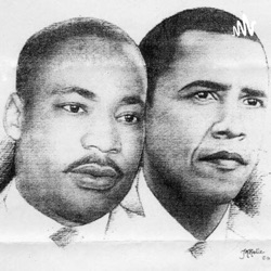 Martin Luther King Jr. and Barack Obama: role models.