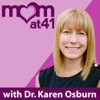 Mom at 41 with Dr. Karen Osburn artwork