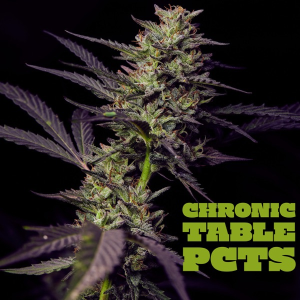 Chronic Table with the Portland Cannabis Tasting Society Artwork