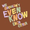 We Shouldn't Even Know Each Other artwork