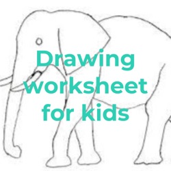 Drawing worksheet for kids