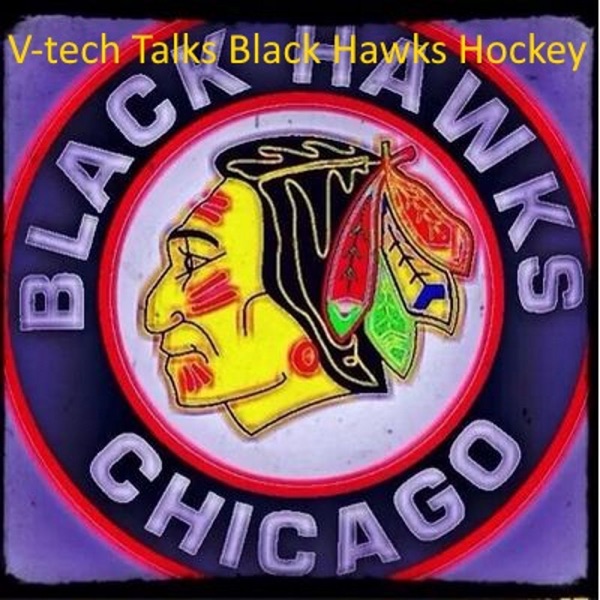 V-tech Talks Blackhawks Hockey Artwork