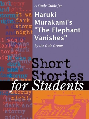 Capa do livro The Elephant Vanishes de Haruki Murakami