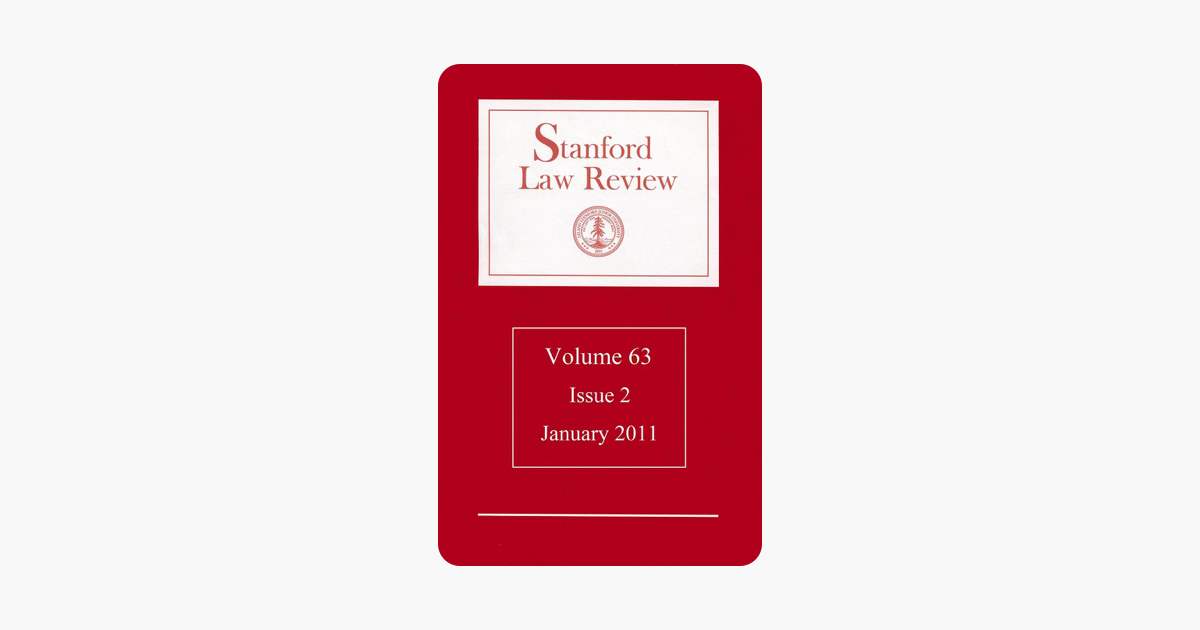 ‎Stanford Law Review On Apple Books