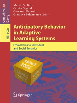 Anticipatory Behavior In Adaptive Learning Systems - 