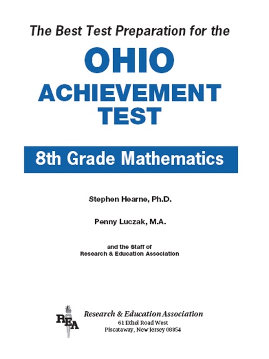 Ohio Achievement Test Grade 8 Math