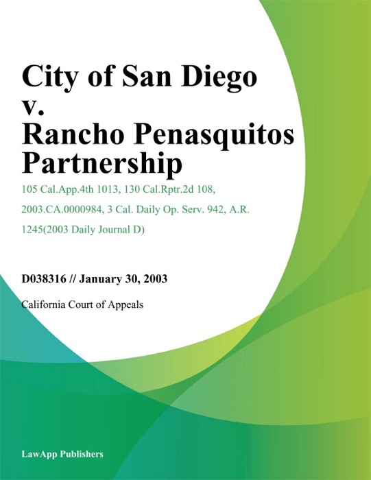 City of San Diego v. Rancho Penasquitos Partnership