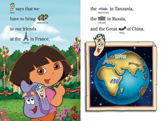 dora the explorer around the world book