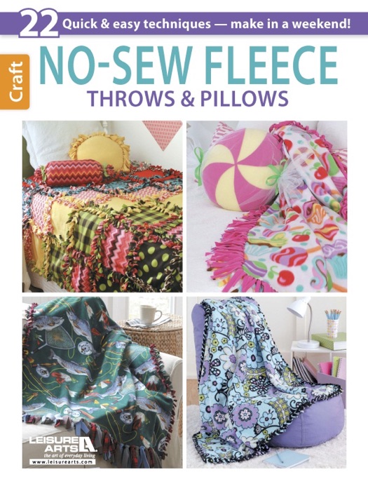 No-Sew Fleece Throws & Pillows