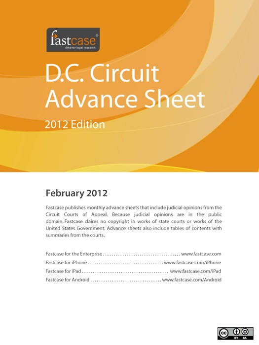 D.C. Circuit Advance Sheet February 2012