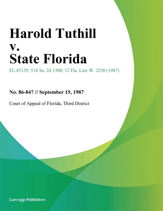 Harold Tuthill v. State Florida