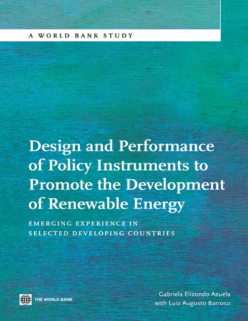 Design and Performance of Policy Instruments to Promote the Development of Renewable Energy