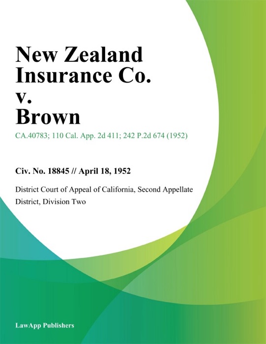 New Zealand Insurance Co. v. Brown