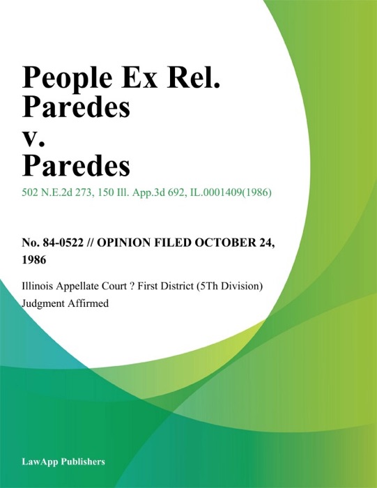 People Ex Rel. Paredes v. Paredes