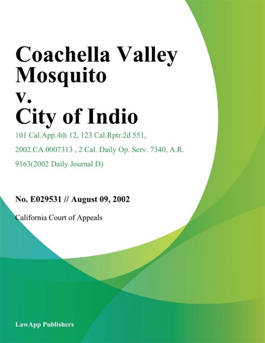 Coachella Valley Mosquito v. City of Indio