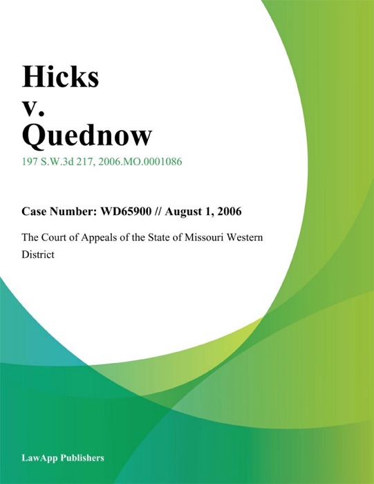 Hicks v. Quednow