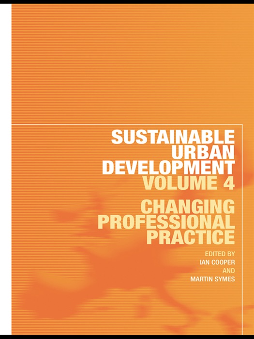 Sustainable Urban Development Volume 4