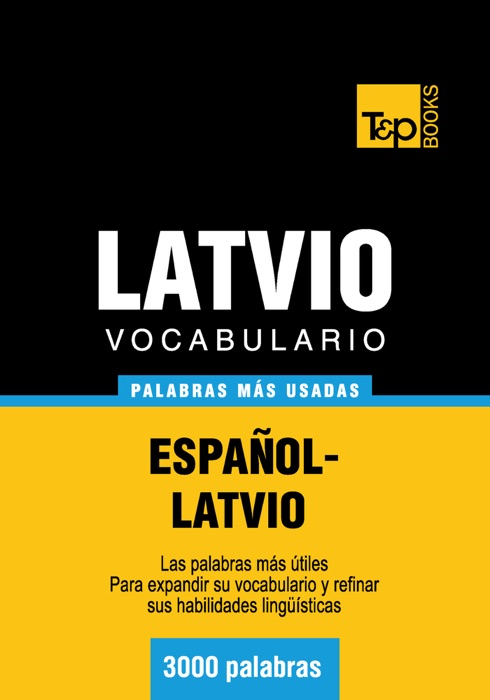 Vocabulario español-latvio - 3000 palabras más usadas