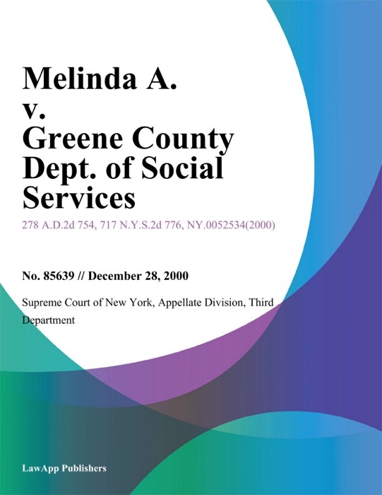 Melinda A. v. Greene County Dept. of Social Services